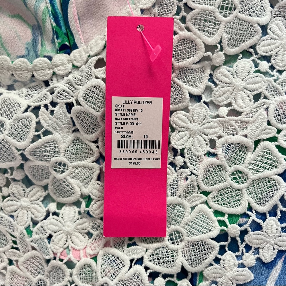 NWT Lilly Pulitzer “Nala” Soft Shift Dress Size 10 – Resort Chic / Classic Lilly - Picture 11 of 11